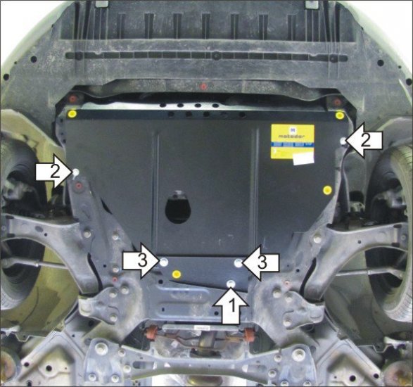 Защита картера двигателя, КПП MOTODOR 00711 для Ford Galaxy